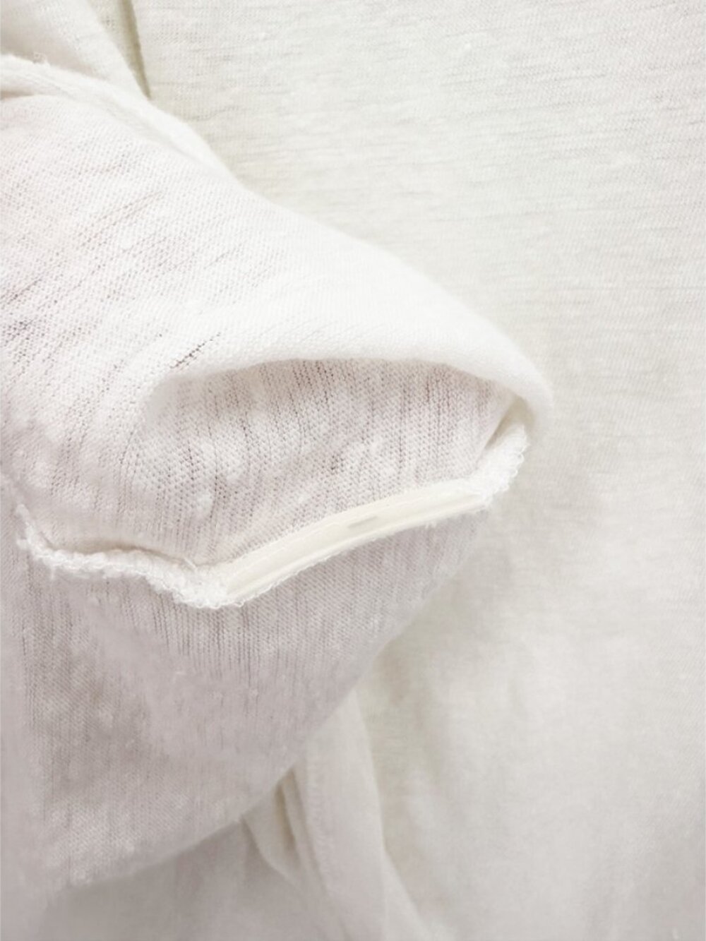 Majestic Filatures Stretch Linen Tank in Blanc size 2/ - Picture 5 of 6